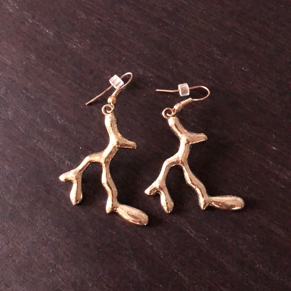 Coral earrings